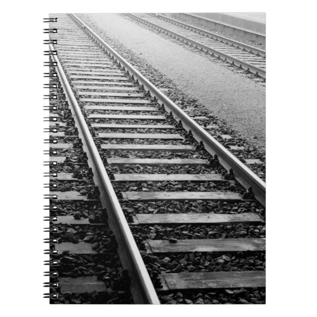 Europe, Switzerland, Zurich. Train tracks Notebook (Front)