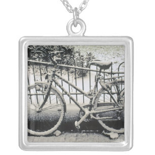 Europe, The Netherlands, Amsterdam. A Silver Plated Necklace