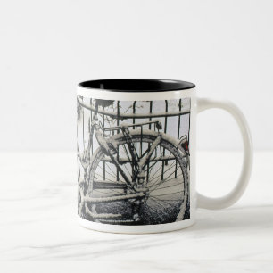 Europe, The Netherlands, Amsterdam. A Two-Tone Coffee Mug