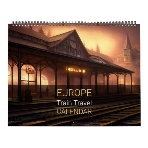 Europe Train Travel Calendar