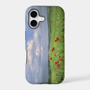 Europe, Tuscany, Poggiolo. Red poppies sway iPhone 17 Case