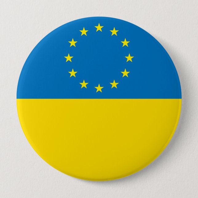 EUROPE UKRAINE PINBACK BUTTON (Front)