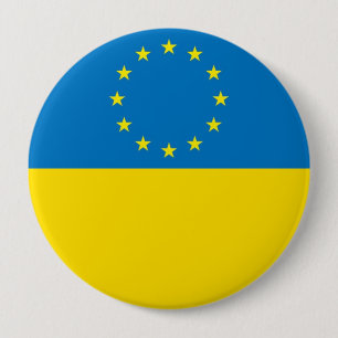 EUROPE UKRAINE PINBACK BUTTON