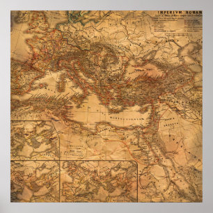 Europe Vintage Map Poster