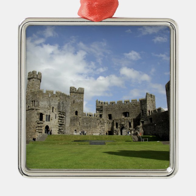 Europe, Wales, Caernarfon. Caernarfon Castle, Metal Ornament (Front)