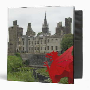 Europe, Wales, Cardiff. Cardiff Castle. Welsh 2 3 Ring Binder