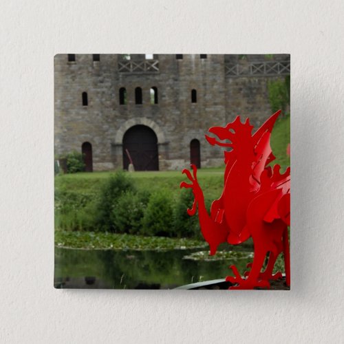 Europe Wales Cardiff Cardiff Castle Welsh Pinback Button
