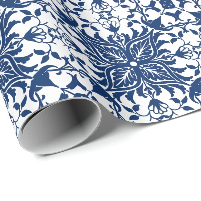 European Acanthus Leaves Tile Wrapping Paper (Roll Corner)