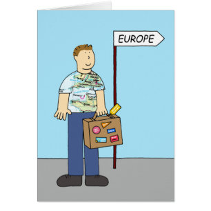 European Adventure Bon Voyage for Him Cards
