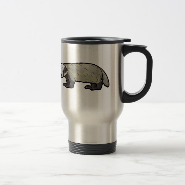 European Badger Travel Mug (Right)