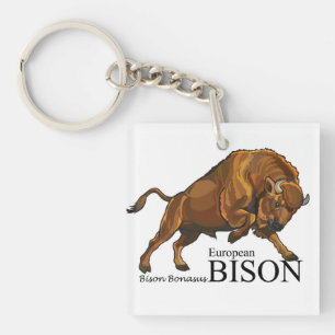 european bison keychain