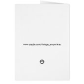 European Butterflies Plate II Card (Back)