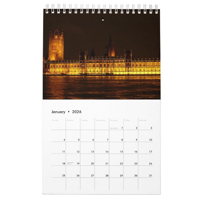 European Capitals - 2012 Calendar (Jan 2026)