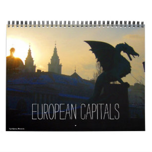 european capitals 2026 (with locations) calendar