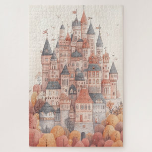 European Castle Town Jigsaw Puzzle