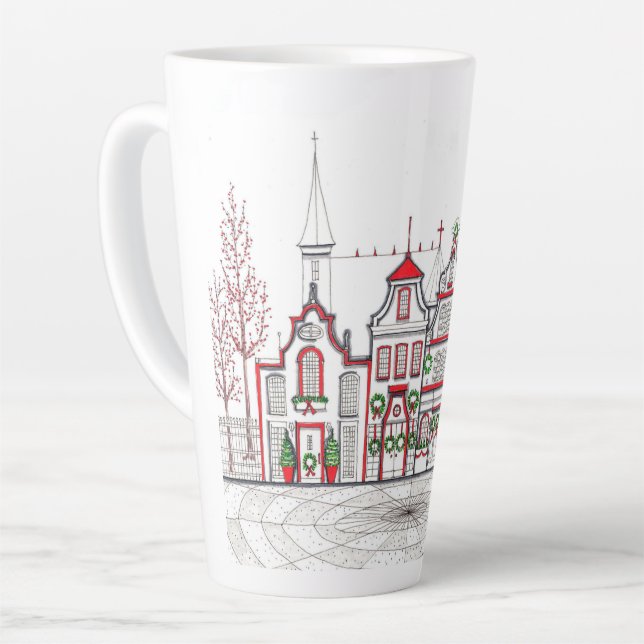 European Christmas Shops Large Latte Mug (Left Angle)