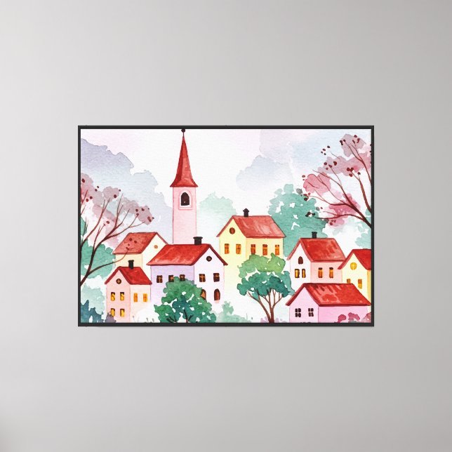 European cityscape canvas print (Front)