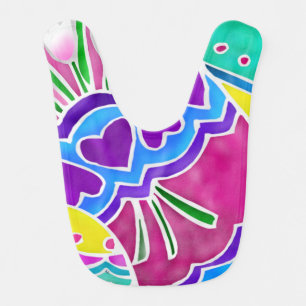 European Easter Folk Art 2 BABY GIRL Bib