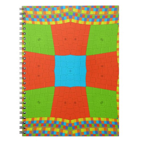 European ethnic tribal pattern notebook