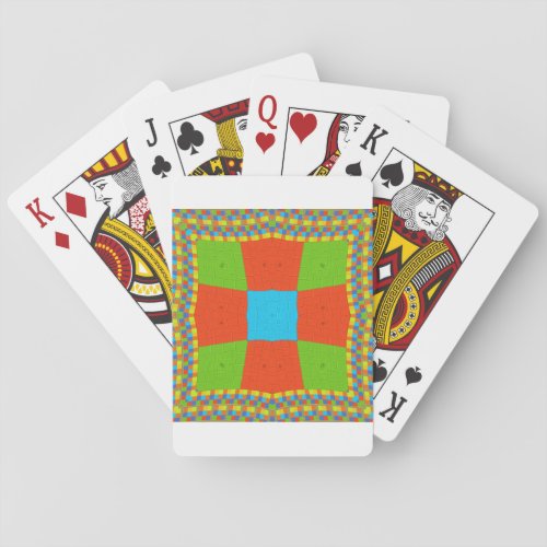 European ethnic tribal pattern playing cards