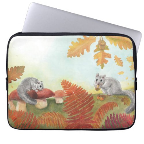 European Fat Dormouse Glis glis in Nature  Laptop Sleeve