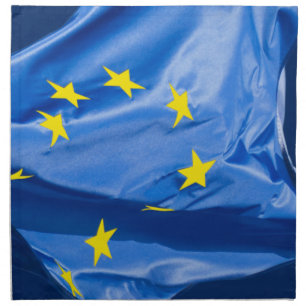 European flag cloth napkin