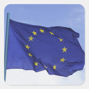 European Flag RF) Square Sticker