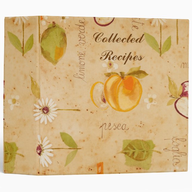 European Garden Recipe Binder (Front/Spine)