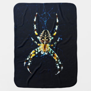 European Garden Spider bbi Baby Blanket