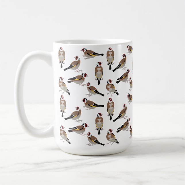 European Goldfinch Coffee Mug (Left)