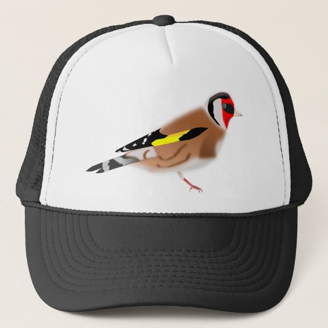 European goldfinch trucker hat (Front)