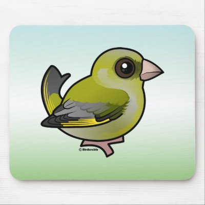 European Greenfinch Mouse Pad