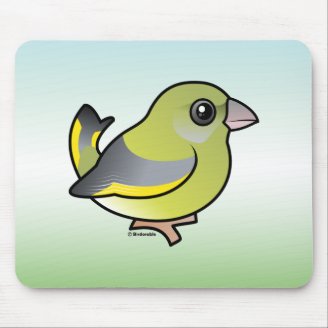 European Greenfinch Mousepad