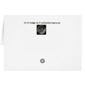 european grey wolves cards (Back Horizontal)