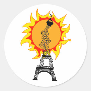 European Heat Wave Classic Round Sticker