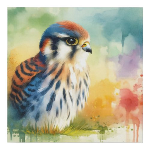 European Hobby in Colorful Serenity AREF671 _ Wate Faux Canvas Print
