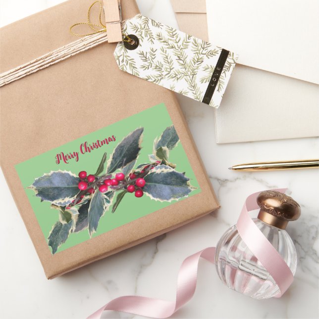 European Holly Cust. Green Sticker (Gifting)