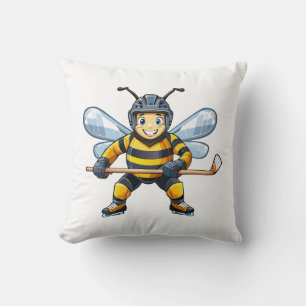 European honey bee (Apis mellifera) Throw Pillow