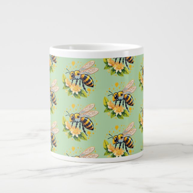 European honey bee giant coffee mug (Front)