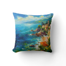 European Italian Coastline Mediterranean Painting