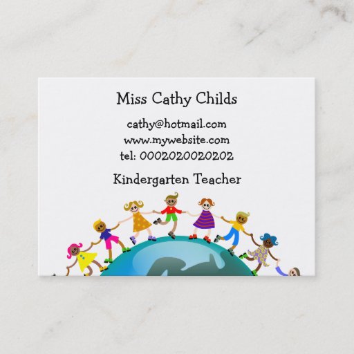 Customizable European Kids, Business Card Templates
