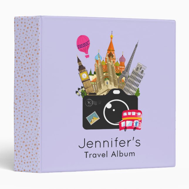 European Landmarks Travel Photographer Binder (Front/Spine)