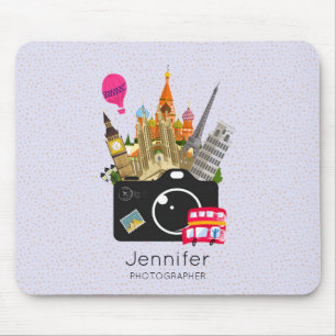 European Landmarks Travel Photographer Mouse Pad