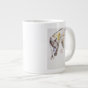 European Lynx Large Coffee Mug