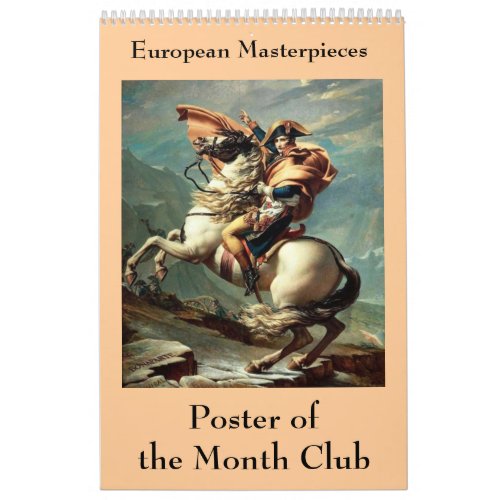 European Masterpieces Poster of the Month Club Calendar