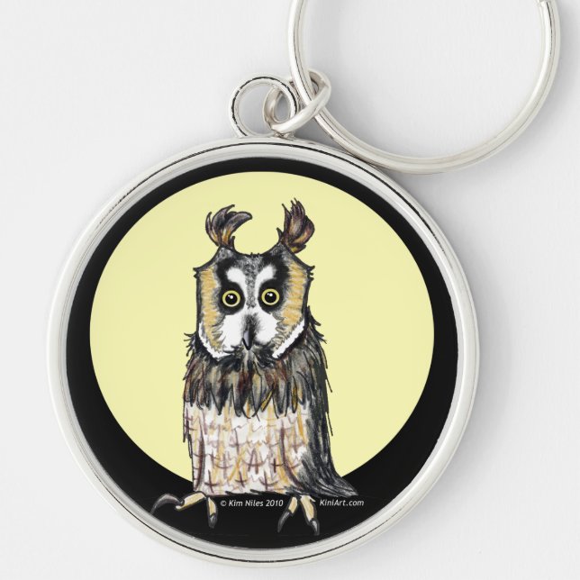 European Owl Key Chain (Front)