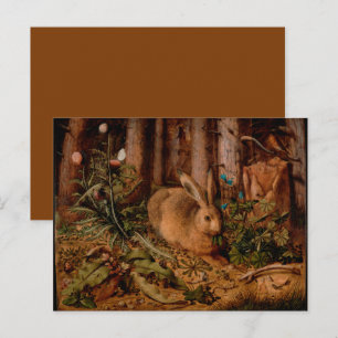 European Painting for Rabbit Year and Christmas P Postcard