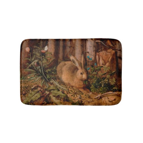 European Painting Rabbit Year 2023 Bath Mat