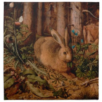 European Painting Rabbit Year 2023 Cloth Napkin by 2020_Year_of_rat at Zazzle