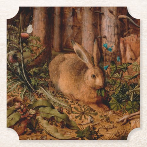 European Painting Rabbit Year 2023 D Coaster